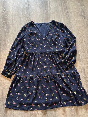 Ralph Lauren Navy short dress W/Small floral dress